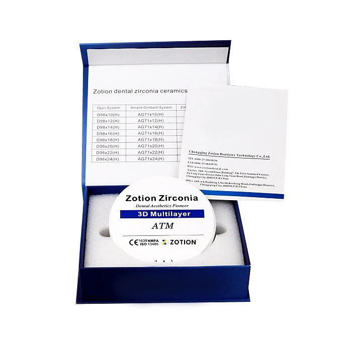 3D Multilayer Preshade Zirconia Ceramic Block For Dental Lab Material